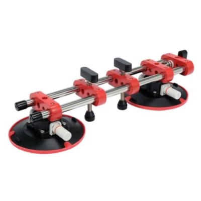 Abbildung von Doppel Saugnapfhalter 150mm Handpumpe Gummisauger Vakuum Saugnapfheber Keramikfliesenheber