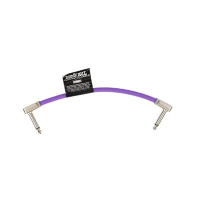 Abbildung von Ernie Ball Flex Patch Kabel 15 cm Lila Einzel