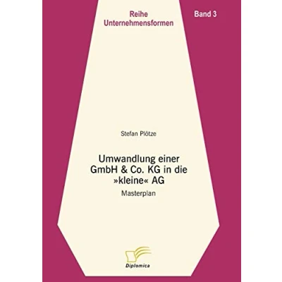 Abbildung von Umwandlung einer GmbH &amp; Co. KG in die kleine AG: Masterplan (Unternehmensformen)
