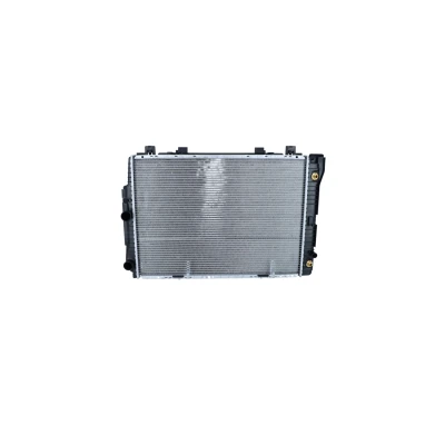 Abbildung von NRF 55315 Kühler, Motorkühlung Aluminium 668 471 34 mit Anbauteilen Kühlrippen gelötet MERCEDES BENZ: W124 Limousine, S Klasse Limousine