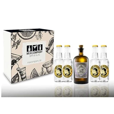 Abbildung von Monkey 47 Gin Geschenkset Schwarzwald Dry 500ml (47% Vol) + 4x Thomas Henry Tonic Water 200ml Inkl. Pfand MEHRWEG