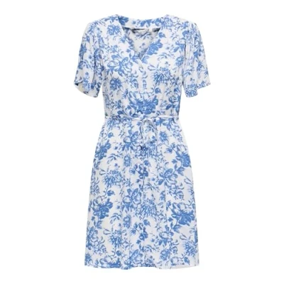 Abbildung von ONLY Onlevida Short Blusenkleid, Damen, Größe: Medium, Cloud dancer