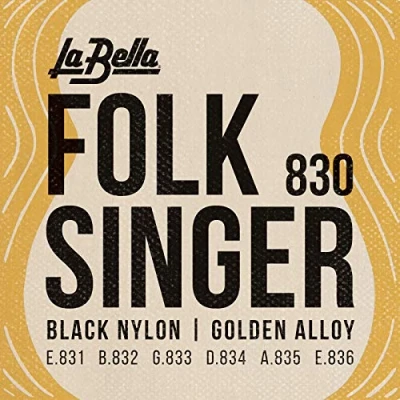 Abbildung von La Bella Folksinger 830, Saiten für klassische Gitarre