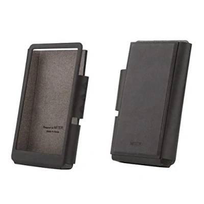 Abbildung von Schutzhülle für iBasso DX150 DX200 DX220, handgefertigt, PU Leder, Schwarz
