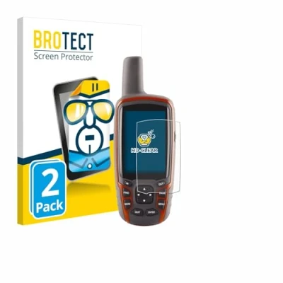 Abbildung von BROTECT (2 Stück Schutzfolie für Garmin GPSMAP 62s Displayschutz Folie Ultra Klar