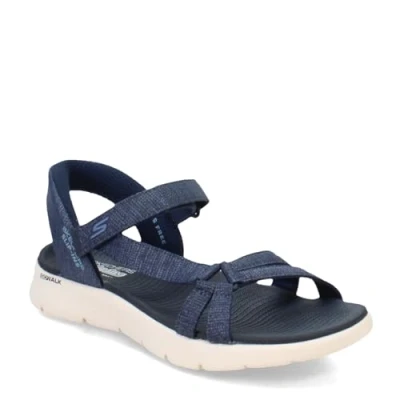 Abbildung von Skechers GO WALK FLEX Riemensandalette navy, Damen, Größe: 42, Navy Schuhe