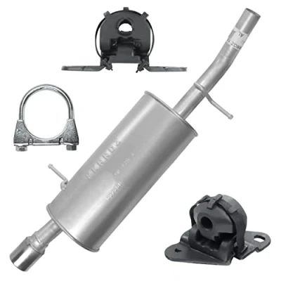 Abbildung von Endschalldämpfer Auspuff Endtopf für Citroen C2 C3 + Pluriel 1 I 1.6i