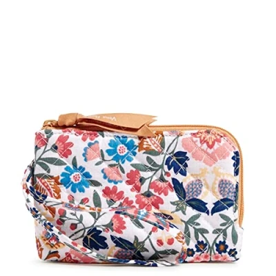Abbildung von Vera Bradley Ausweishülle aus Baumwolle mit doppeltem Reißverschluss und RFID Schutz, Enchanted Mandala Recycelte Baumwolle, Einheitsgröße