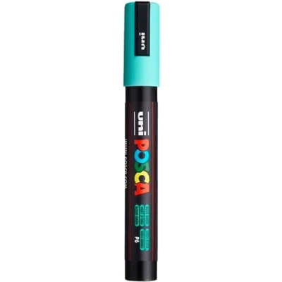 Abbildung von uni ball 182567 POSCA Markierstift mit mittelfeiner Rundspitze, aquagrün