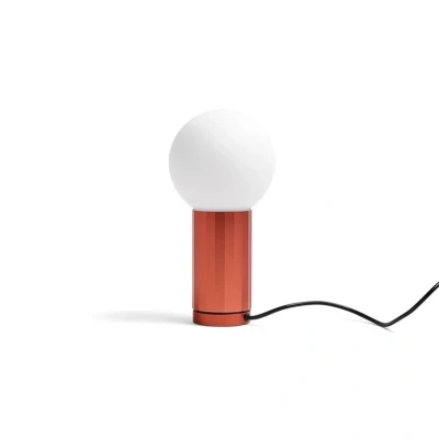 Abbildung von HAY Turn on LED Tischlampe mit Dimmer, Fuß orange