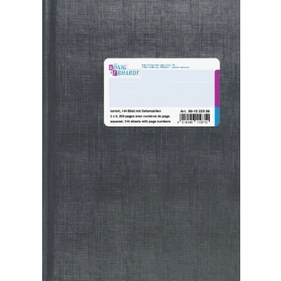Abbildung von König &amp; Ebhardt und 861522399 Geschäftsbuch (A5, kariert, 80g/m², 144 Blatt Fadenheftung mit Seitenzahlen)