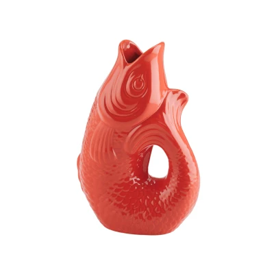 Abbildung von Giftcompany Monsieur Carafon Vase / Karaffe Fisch S coral red 1,2l