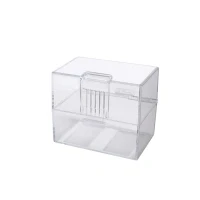 Abbildung von herlitz 50022946 Karteikasten A8, leer, glasklar transparent, 1 Stück