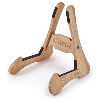 Abbildung von RockStand Wood A Frame Stand for Acoustic Guitar &amp; Bass Natural Finish