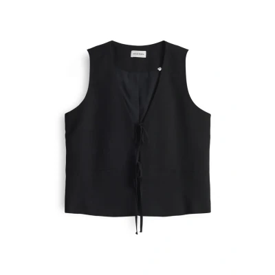 Abbildung von OPUS Pants Cropped Vausschnitt Weste, Damen, Größe: 42, Black