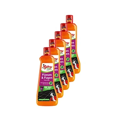 Abbildung von POLIBOY Fliesen &amp; Fugen Reiniger Bodenreiniger mit Oxy Power für Wischkonzentrat innen und außen 5x 500 ml Made in Germany