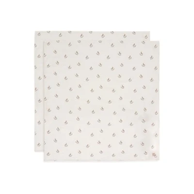 Abbildung von Jollein Musselin Tuch Baby Nostalgic Ride 2er Pack 115x115cm 100% Baumwolle Spucktücher OEKO TEX Zertifiziert