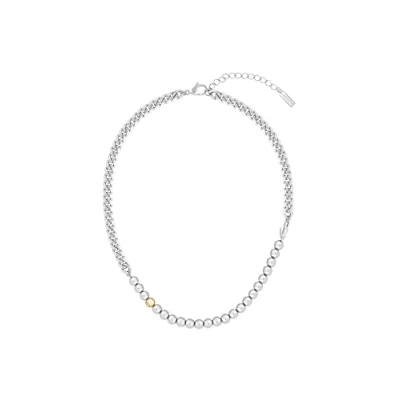 Abbildung von Lacoste ORBE Halskette silvercoloured/goldcoloured, Herren, Größe: One Size, Silver coloured/gold coloured