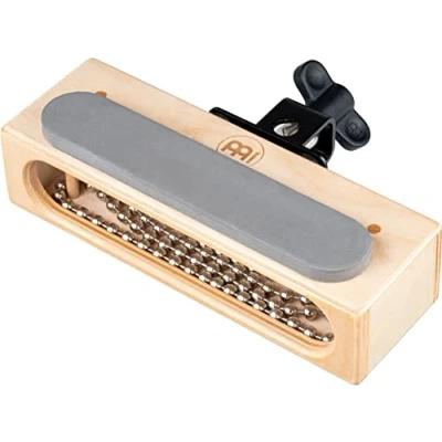 Abbildung von Meinl Percussion Wood Block Clap Schlagzeugzubehör Mit Halterung Effekt Baltische Birke, Natur (MWBHC)