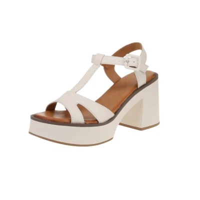 Abbildung von Inuovo A97003 Sandals Damen Schuhe Sandaletten Crema, Größe:41 EU