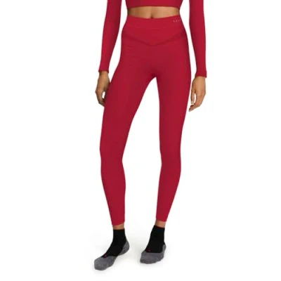 Abbildung von FALKE Damen Baselayer Hose Maximum Warm Long W TI Funktionsmaterial schnelltrocknend 1 Stück, Rot (Red 8644), S