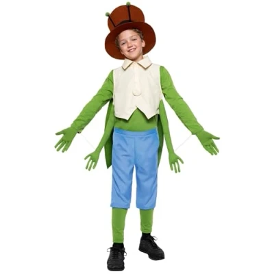 Abbildung von Maskworld Kostüm Biene Maja Flip Grashüpfer für Kinder, Offiziell lizenziertes des freundlichen Grashüpfers aus der a