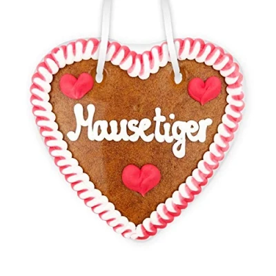Abbildung von Lebkuchenherz, 14cm Mausetiger