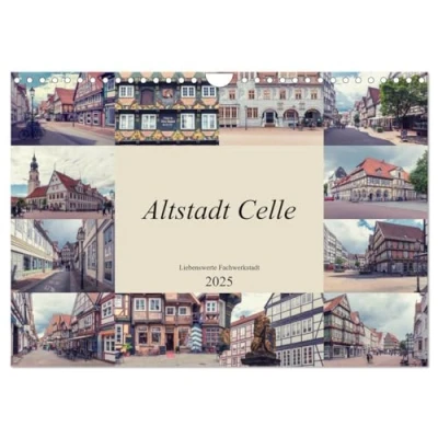 Abbildung von Altstadt Celle (Wandkalender 2025 DIN A4 quer), CALVENDO Monatskalender