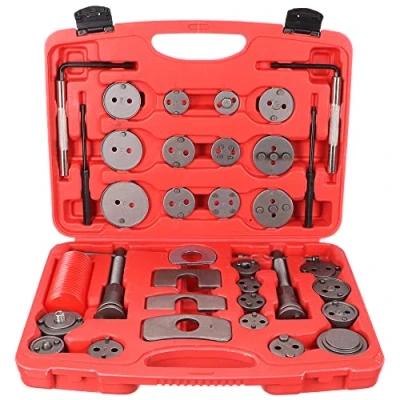 Abbildung von SIXTOL Brake Set 35 Bremskolbenrücksteller 35tlg Kunststoffkoffer Rückstellwerkzeug zum des Bremskolben Bremssattel Kolben Wind Zurück Tool Kit KFZ Werkzeug Bremse Instandsetzung