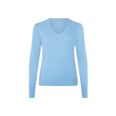 Abbildung von Style Republic V NECK Strickpullover, Damen, Größe: 36, Icy blue