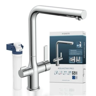 Abbildung von Schütte Spültischarmatur &quot;AQUASTAR PRO&quot;, mit Filtersystem für Trinkwasser, praktische Cold Start Funktion