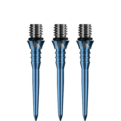 Abbildung von Mission Darts X2620 Titan Pro 26 mm gerillte Dartspitze, Umwandlungspunkt, einfarbig blau