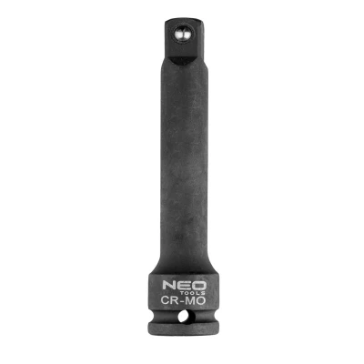 Abbildung von NEO TOOLS Schlagverlängerung, Verlängerung für Werkzeuge mit Schlagwerk, Auswirkung Erweiterungen, Cr Mo Stahl, Größe 1/2&quot; 50 mm, 75 125 korrosions , zug und hitzefest (75 mm)