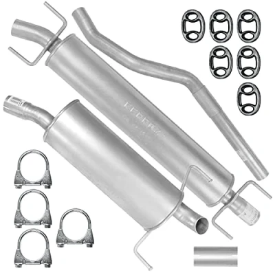 Abbildung von Auspuffanlage Schalldämpferset Auspuff für Opel Astra H 3 III Kombi Caravan 1.9 CDTI