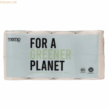Abbildung von memo Toilettenpapier H504V 3 lagig 150 Blatt 7x8 Rollen