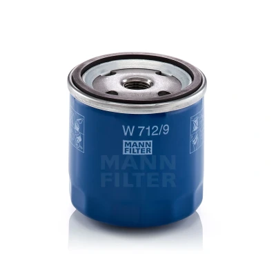 Abbildung von MANN FILTER W 712/9 Ölfilter M 16 X 1.5 mit einem Rücklaufsperrventil Anschraubfilter CITROËN: 2CV Limousine, Visa Schrägheck, Ami Kombi