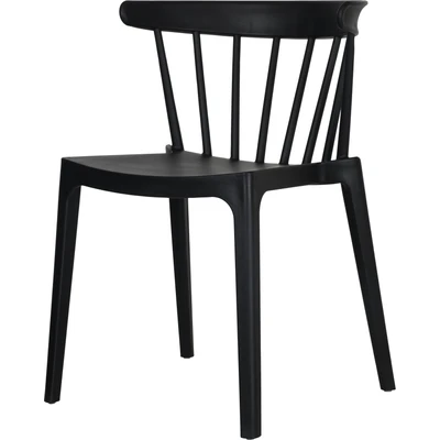 Abbildung von Windson Stapelstuhl schwarz, Polypropylen, 54x53x75cm (BxTxH), 50900