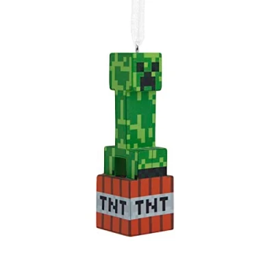 Abbildung von Hallmark Minecraft Creeper auf TNT Weihnachtsdekoration