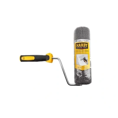 Abbildung von HARDY WORKING TOOLS Roller für Spachtelmassen 25 cm mit Stiel Rollspachtel Walze Putzwalze Spezialwalze Spachtelmasse zum Auftragen von und Rollputz