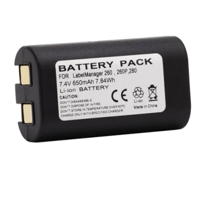 Abbildung von Fayerkar Li Ion Akku Kompatibel für Dymo LabelManager 260, 260P, 280, PnP Drucker, Kopierer, Scanner, Etikettendrucker (7.4 V,650 mAh)