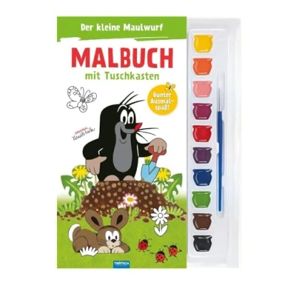 Abbildung von Trötsch Der kleine Maulwurf Malbuch mit Tuschkasten: Beschäftgungsbuch Ausmalbuch