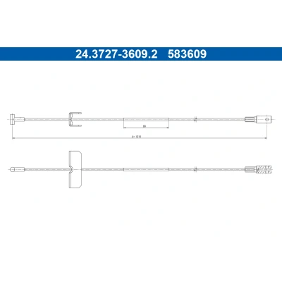 Abbildung von ATE 24.3727 3609.2 Handbremsseil 1215 RENAULT: Trafic 3 Kastenwagen