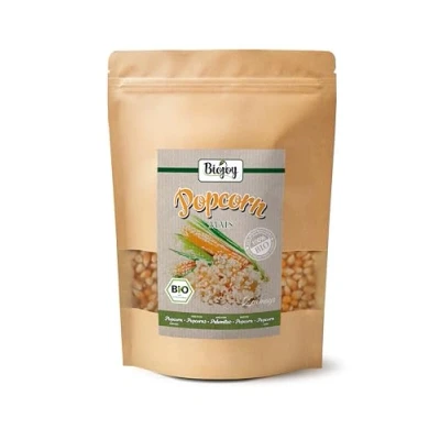 Abbildung von Biojoy BIO Popcornmais (1 kg), ungesüsst und ungesalzen, Kino Popcorn Mais