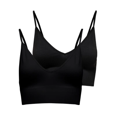 Abbildung von ONLY Bustier &quot;ONLVICKY RIB S LESS V NECK 2 PACK TOP&quot;