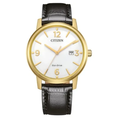 Abbildung von CITIZEN BM6756 01A Eco Drive Solar Herrenuhr mit Lederarmband