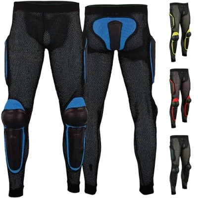 Abbildung von German Wear Protektorenhose Motorrad Motocross Skatebording Protektoren Armour M Blau