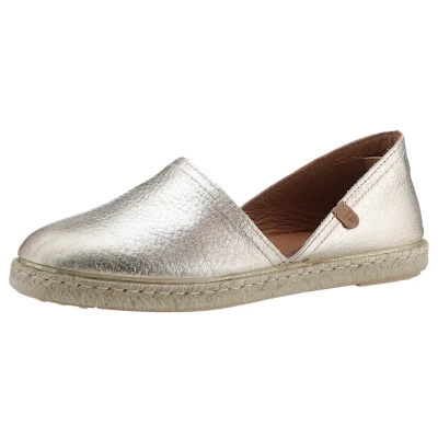 Abbildung von VERBENAS Espadrille &quot;CARMEN NUCLEO METAL&quot;, Slipper, Sommerschuh, Strandschuh im Metallic Look