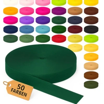 Abbildung von KBBB Gurtband 2m oder 5m lang 50 Farben Breiten: 10mm 15mm 20mm 25mm 30mm 40mm 50mm Polypropylen
