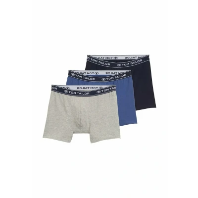 Abbildung von TOM TAILOR Boxershorts &quot;Buffer&quot;, (3er Pack), bequem, basic, eng, atmungsaktiv, Logobund, Baumwollmix