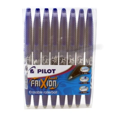 Abbildung von Pilot Pen Frixion Tintenroller radierbar 8 Stück blau